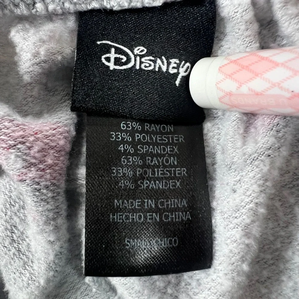 DISNEY Mickey Mouse Pajama Set Womens Small Gray All Over Print PJs Cozy - Picture 6 of 16